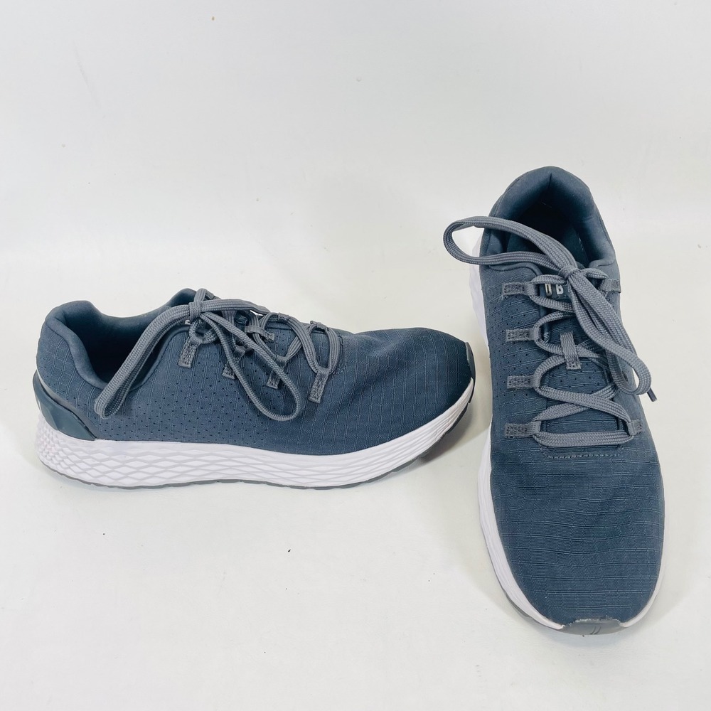 NOBULL Ripstop Runner Grey White Training Sneakers Mens 7 Womens 8.5 VA1198